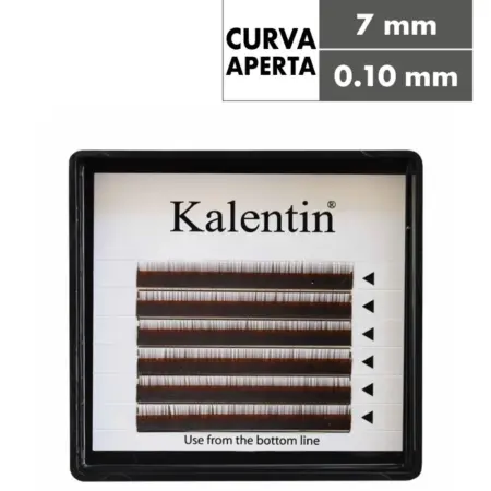 Kalentin Extensión de Cejas Curl I Dark Brown 7mm